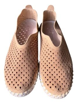 Ilse Jacobsen Hornbuck Tulip 139 perforated slip on Loafer Latte Women 38/7.5